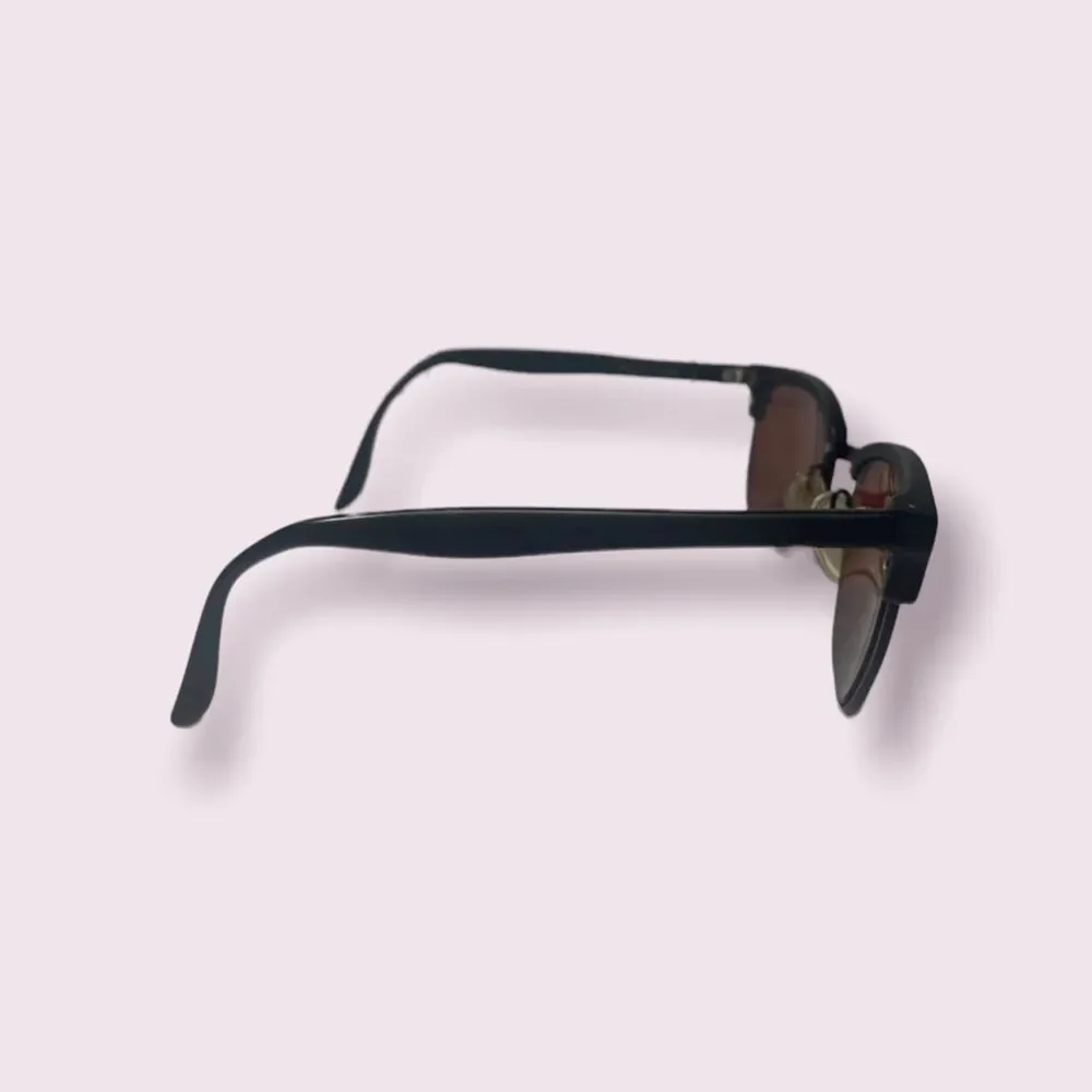 Marcolin‎ Round Black Sunglasses Italy